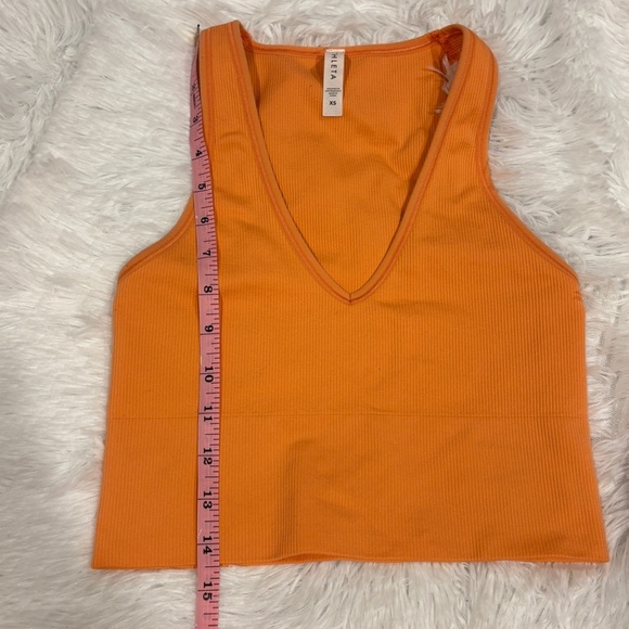 Athleta Aurora Crop Rib Tank Coral Woman’s Size XS - Picture 7 of 11